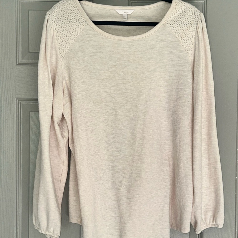 LC Lauren Conrad Cream Sweater